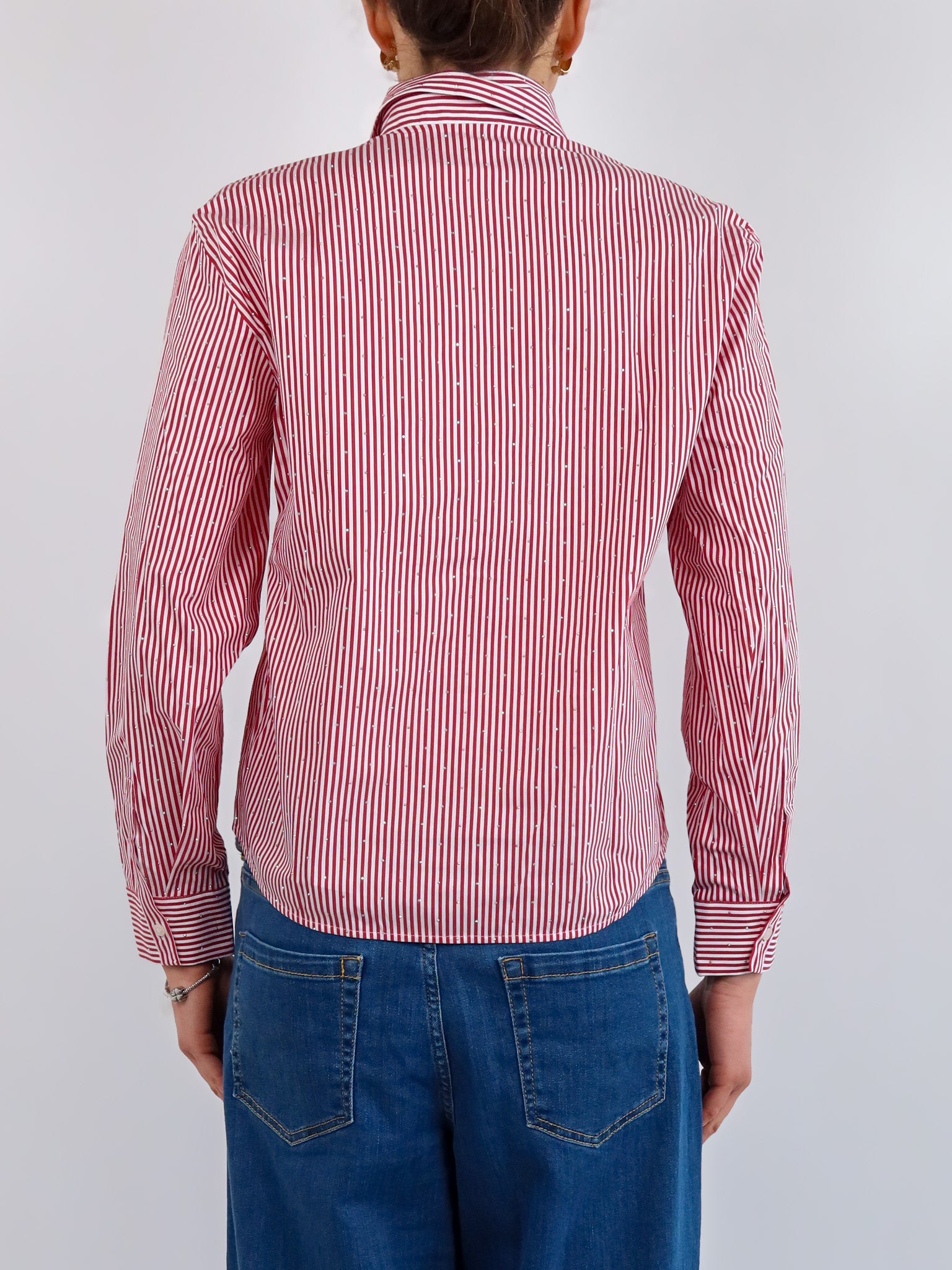 BLOUSE STRIPES RED